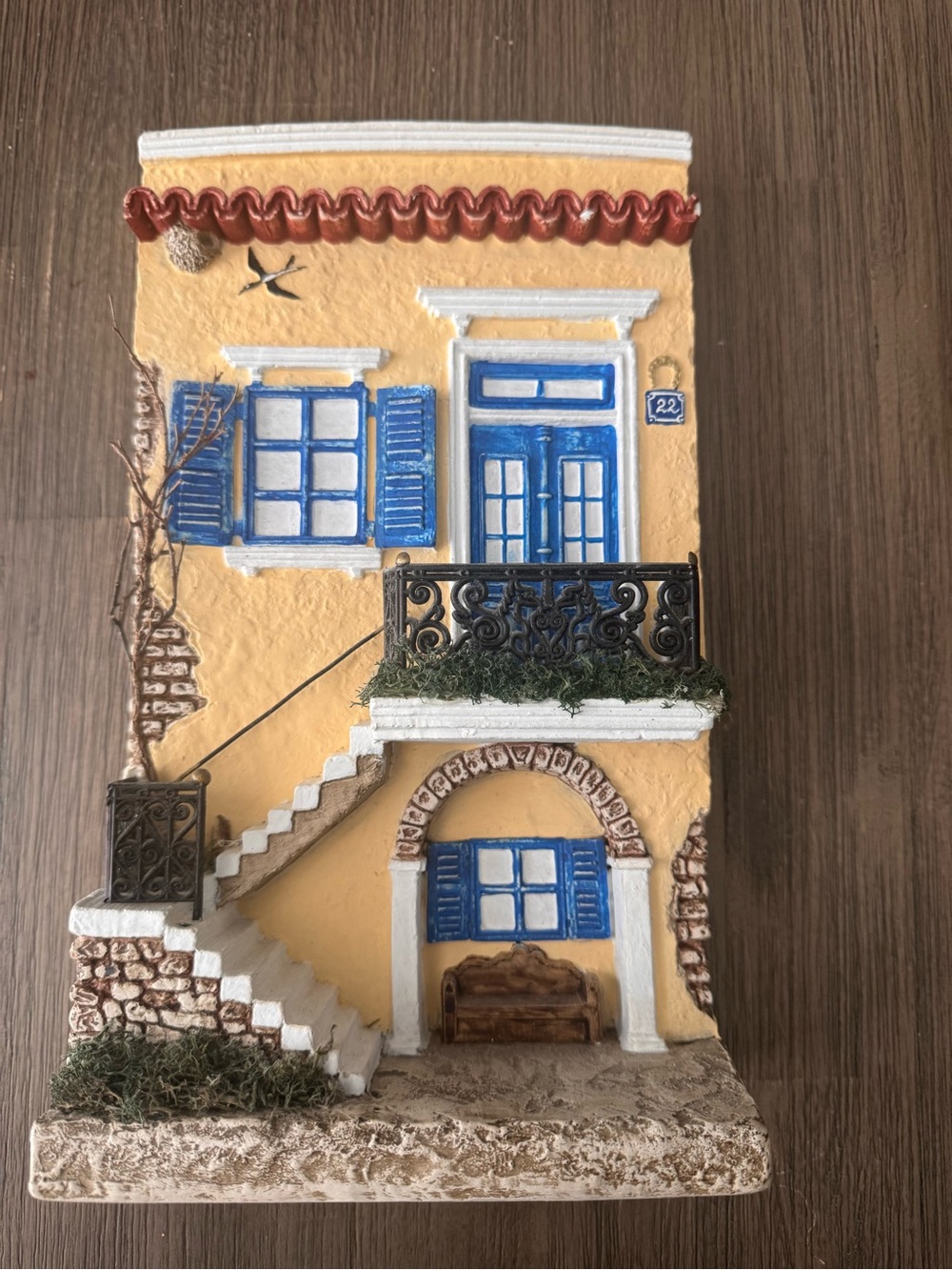 Hand painted Greek Facade Wall Art